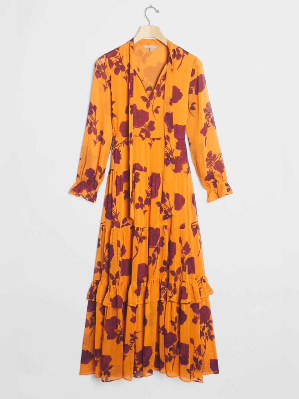 Anthropologie Daniel Rainn Rosalita Sheer Maxi Dress